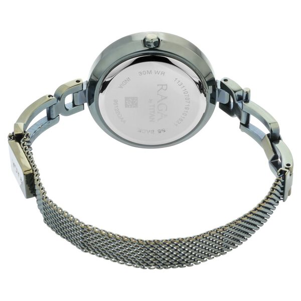 Titan Raga Facets Gun Dial Women Watch With Stainless Steel Strap - image number 4