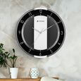 Titan Contemporary Multicoloured Wall Clock with a partly Semi-transparent Dial 33.80 x 33.80 cm - Medium Size