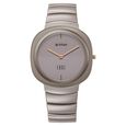Titan Edge Squircle Quartz Analog Black Dial Ceramic Strap Watch For Women