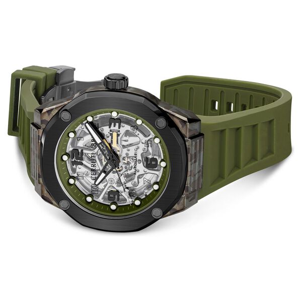 Buy Online Cerruti 1881 Green Dial Silicone Strap Watch for Men ...