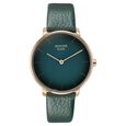Sonata Sleek Quartz Analog Black Dial Black Leather Strap Watch for Women