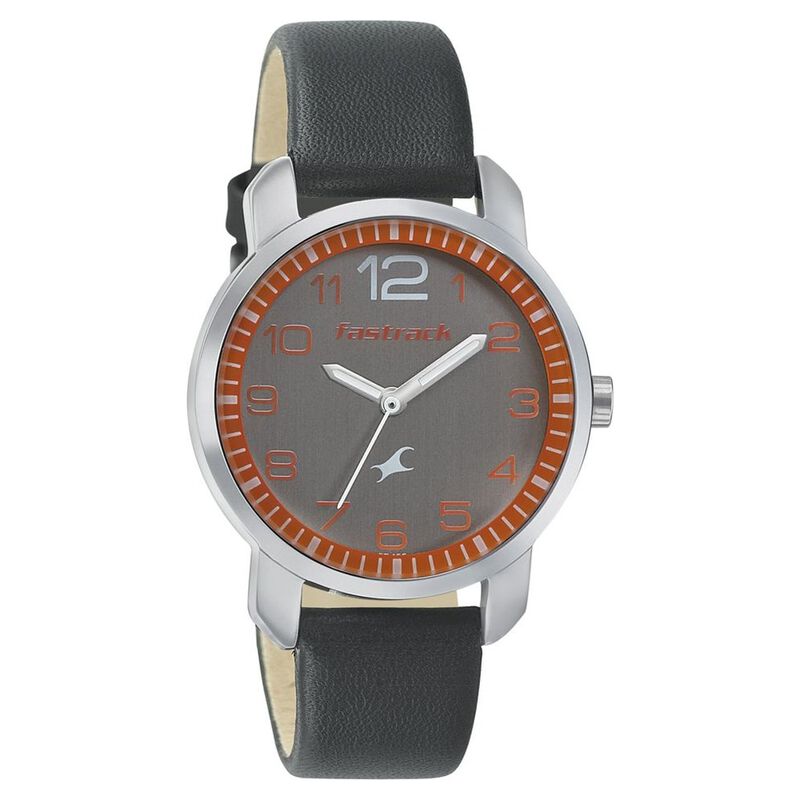 Fastrack Quartz Analog Brown Dial Leather Strap Watch for Girls