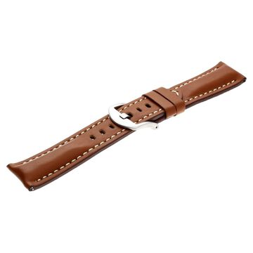 24 mm Brown Genuine Leather Straps for Men