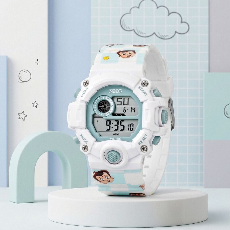 Zoop Chhota Bheem 2.0 Digital Unisex Watch For Kids With Blue Printed Strap From House Of Titan