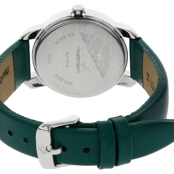 Fastrack Quartz Analog Silver Dial Leather Strap Watch for Girls - image number 3