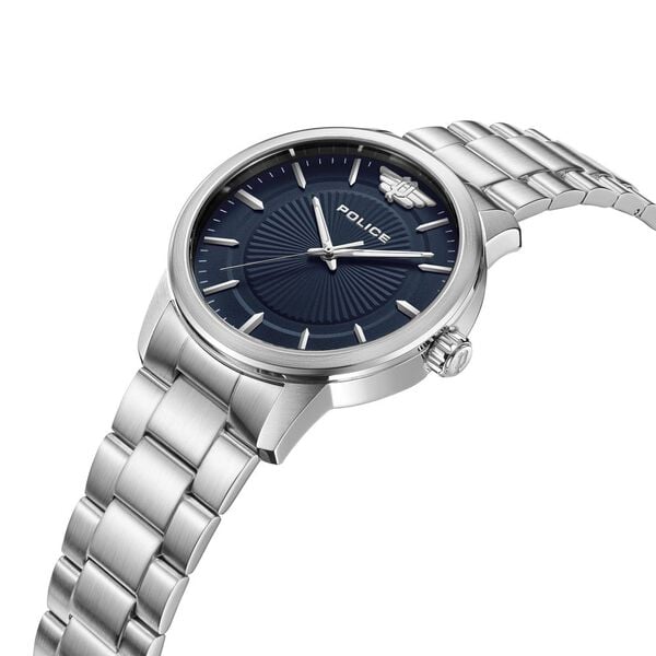 Police Quartz Analog Blue Dial Stainless Steel Strap Watch for Men - image number 3