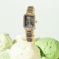 Sonata Poze Quartz Analog Green Dial Two Toned Metal & Plastic Strap Watch For Women - image number 0