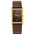 Titan Edge Monture Quartz Analog Brown Dial Brown Leather Strap Watch For Men - image number 0