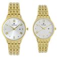Titan Bandhan White Dial Analog with Date Stainless Steel Strap watch for Couple - image number 0