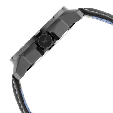 Fastrack Hitlist Quartz Analog Black Dial Leather Strap Watch for Guys