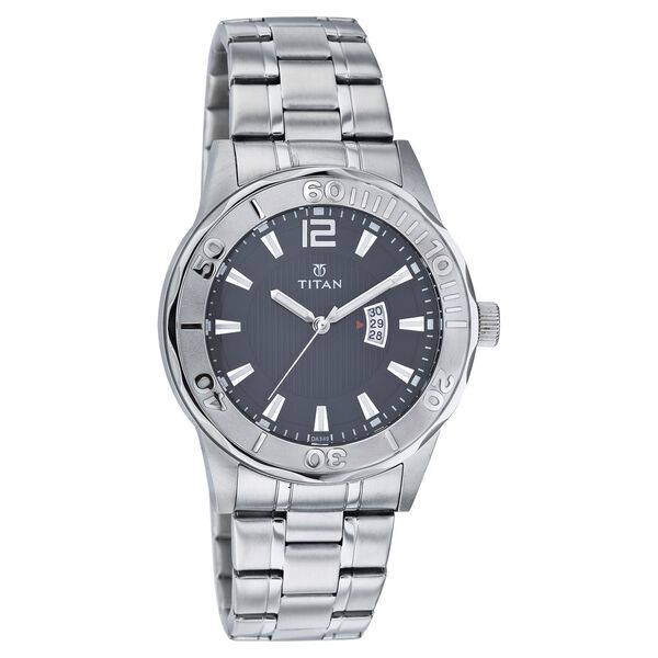 Titan Quartz Analog with Date Black Dial Watch for Men - image number 0