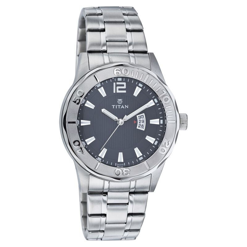 Titan Quartz Analog with Date Black Dial Watch for Men