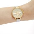 Olivia Burton Quartz Analog Pink Dial Leather Strap Watch for Women - image number 3