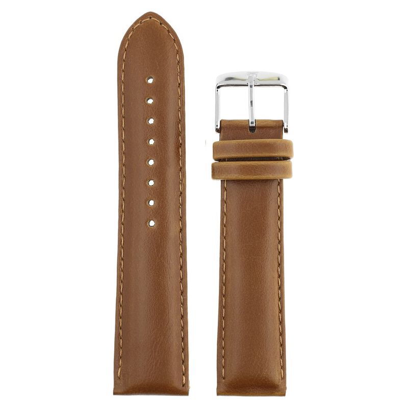 22 mm Brown Genuine Leather Straps for Men - image number 0