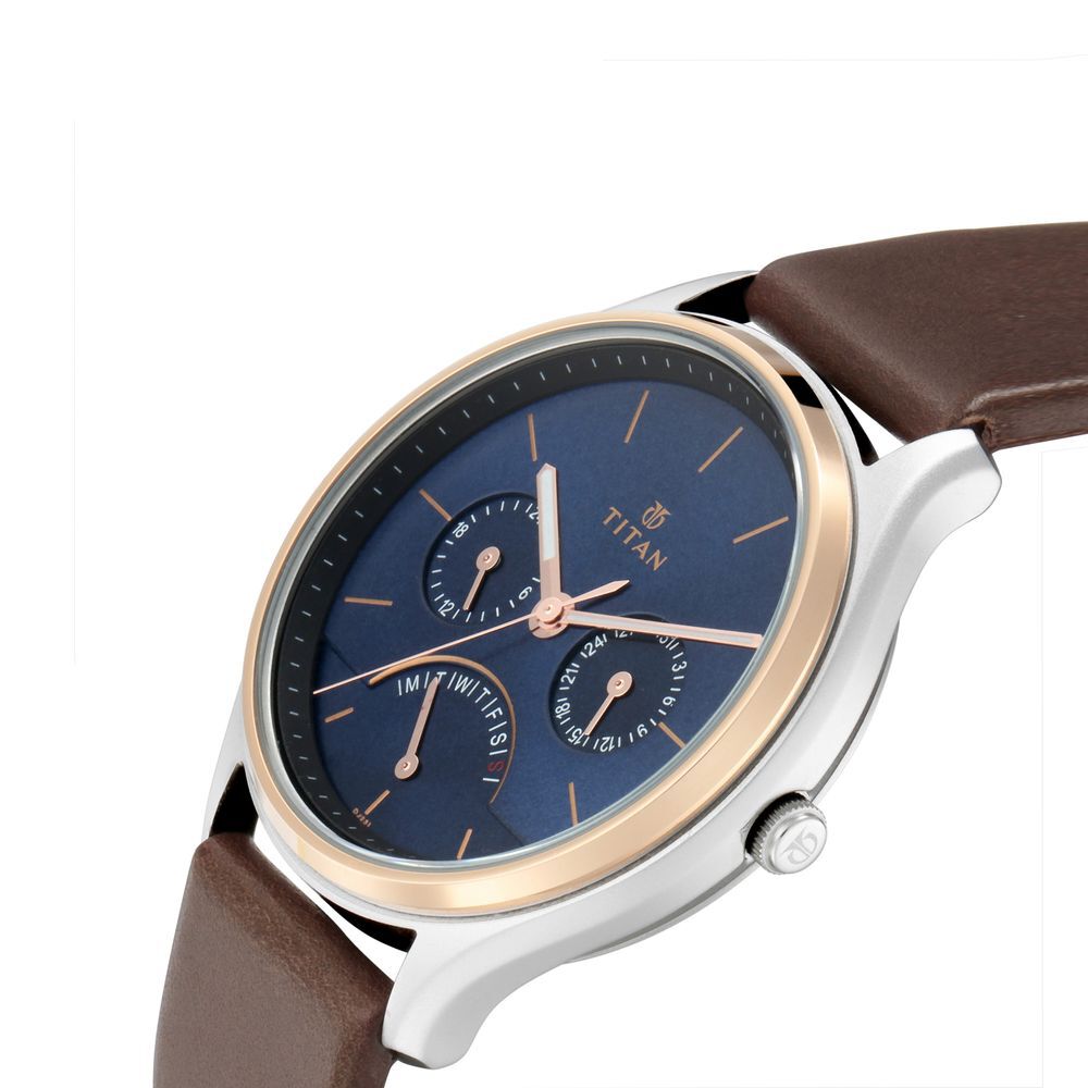 Titan watch blue outlet