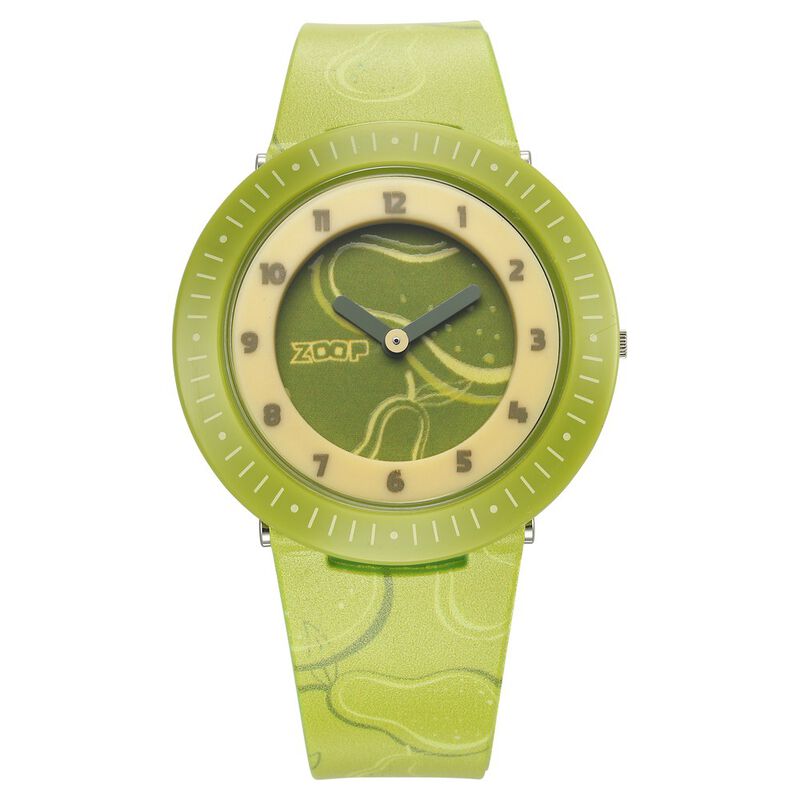 Zoop Analog Watch with Green Dial & Green Strap for Girls Kids, from House of Titan