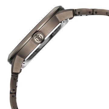Titan See-Through Skeletal Automatic Analog with Black Dial Copper Brown Stainless Steel Strap Watch for Men