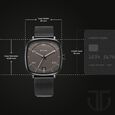Titan Neo Curve Quartz Analog with Date Anthracite Dial Black Stainless Steel Strap Watch for Men - image number 2