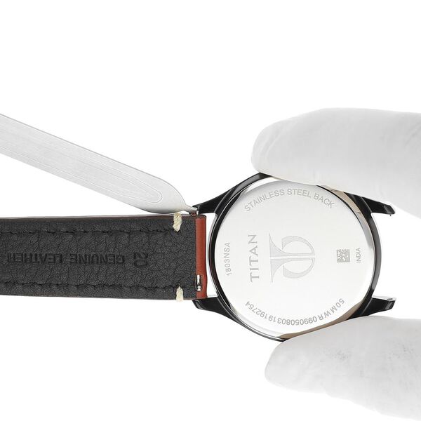 20 mm Tan Genuine Leather Straps for Men - image number 6