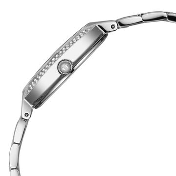 Titan Metro Quartz Analog Silver Dial Stainless Steel Strap Watch For Women