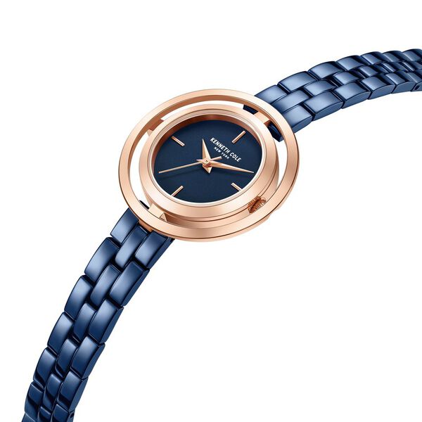 Kenneth Cole Quartz Analog Blue Dial Stainless Steel Strap Watch for Women - image number 3
