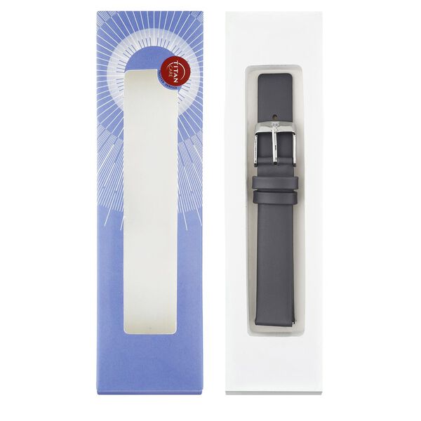 14 mm Grey Genuine Leather Strap for Women - image number 7