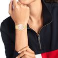 Tommy Hilfiger Quartz Analog Pink Dial Golden Stainless Steel Strap Watch For Women - image number 3