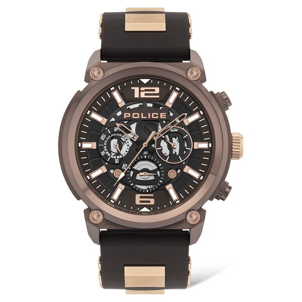 Police Multifunction Brown Dial Watch for Men - image number 0