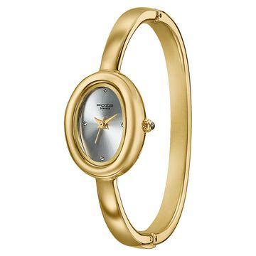 Poze Poze Quartz Analog Golden Dial Golden Metal Strap Watch For Women