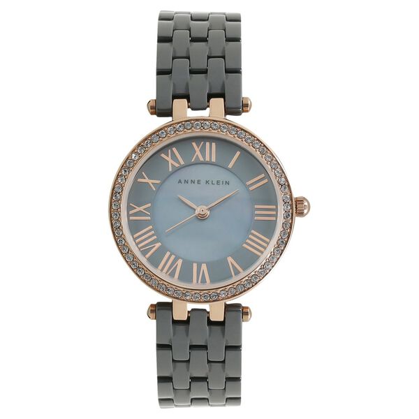 Anne Klein Quartz Analog Mother of Pearl Dial Ceramic Strap Watch for Women - image number 0