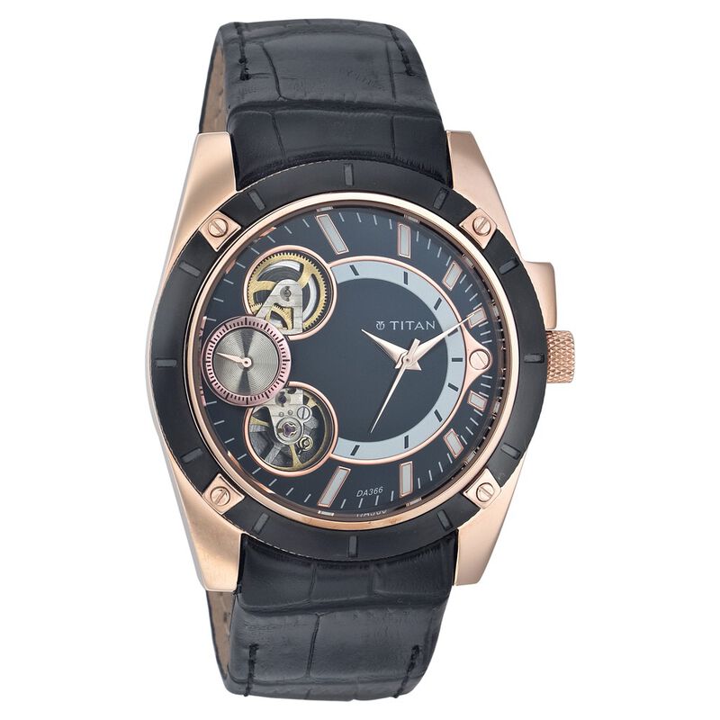 Titan Quartz Analog Black Dial Watch for Men