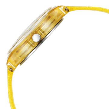 Zoop by Titan Glitter Quartz Analog Yellow Dial Polyurethane Strap Watch for Kids