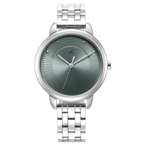 Fastrack Stunners Quartz Analog Blue Dial Metal Strap Watch for Girls - image number 1