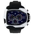 Fastrack Quartz Chronograph Silver Dial Plastic Strap Watch for Guys