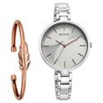 Titan Purple Stackables Quartz Analog Two Toned Dial Stainless Steel Strap Watch for Women - image number 0