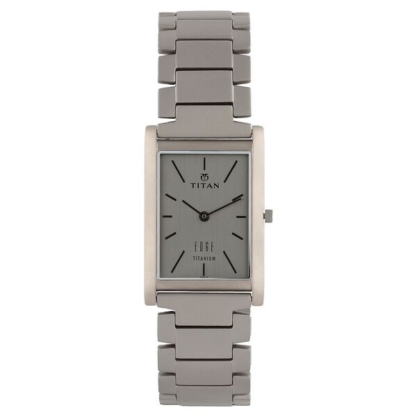 Titan Edge Quartz Analog Silver Dial Watch For Men - image number 0