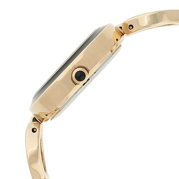 Titan Quartz Analog Black Dial Metal Strap Watch for Women