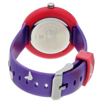 Zoop Analog Watch with White Dial & Multicoloured Strap for Girls Kids, from House of Titan