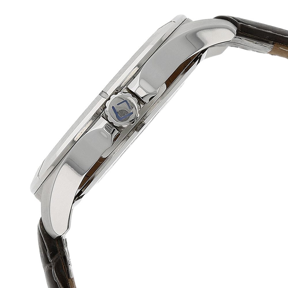 Buy Online Xylys Swiss Analog Brown Leather Strap and Black Dial