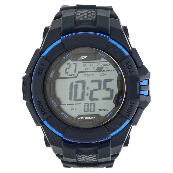 SF Digital Dial Plastic Strap Watch for Men - image number 0