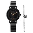 Fastrack Pulse Quartz Analog Brown Dial Stainless Steel Strap Watch for Girls