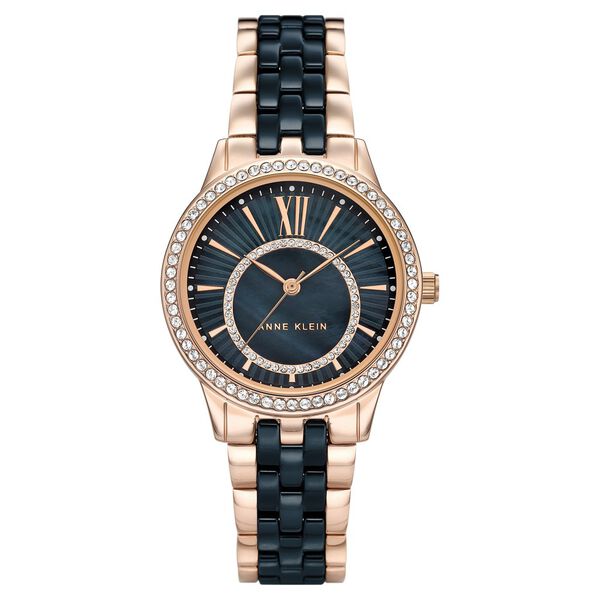 Anne Klein Quartz Analog Blue Dial Ceramic Strap Watch for Women - image number 0