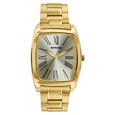 Sonata Ascent Blue Tonneau Watch with Metal Bracelet