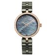 Titan Purple Ceramics Quartz Analog Mother of Pearl Dial Green Ceramic Strap Watch For Women - image number 0