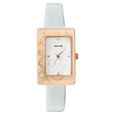Sonata Quartz Analog Silver Dial Leather Strap Watch for Women