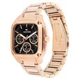 Tommy Hilfiger Quartz Multifunction Black Dial Rose Gold Stainless Steel Strap Watch For Men - image number 1