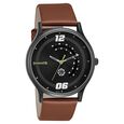 Sonata RPM Quartz Analog with Day and Date Grey Dial Leather Strap Watch for Men - image number 0