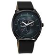 Fastrack Tick Tock Quartz Multifunction Green Dial Leather Strap Watch For Guys - image number 1