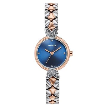 Women's Vintage style blue Blue dial Bracelet Watch
