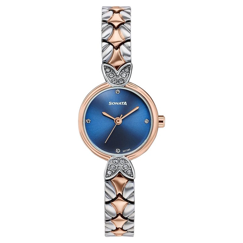 Women's Vintage style blue Blue dial Bracelet Watch